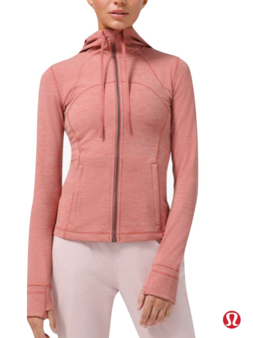 Lululemon Define Jacket size 6 pink hooded
